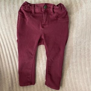 Burgundy “Ballerina” jeggings